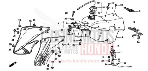 RESERVOIR A CARBURANT CR125RW de 1998